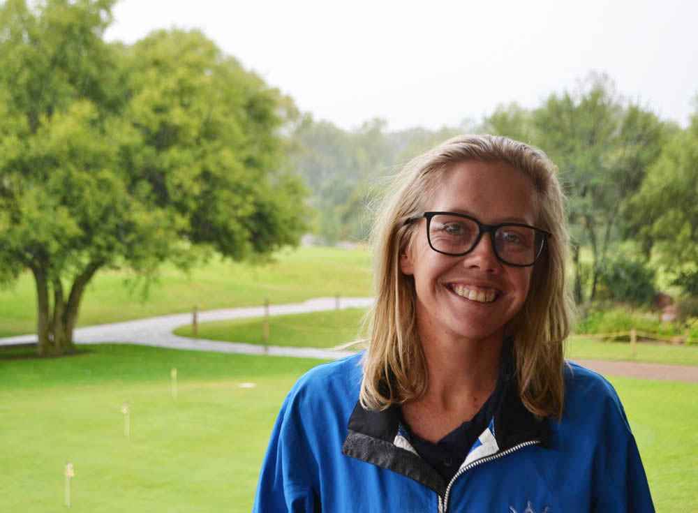 Crystal Cooper is the greenkeeper at Parys Golf Club